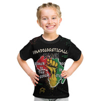 Power in Our Roots Kid T Shirt Unapologetically Black African