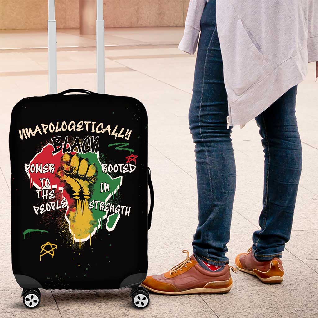 Power in Our Roots Luggage Cover Unapologetically Black African