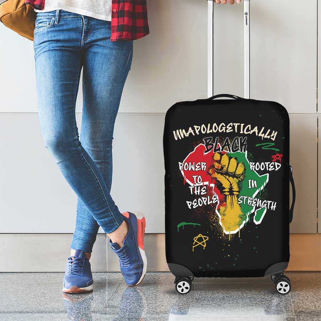 Power in Our Roots Luggage Cover Unapologetically Black African