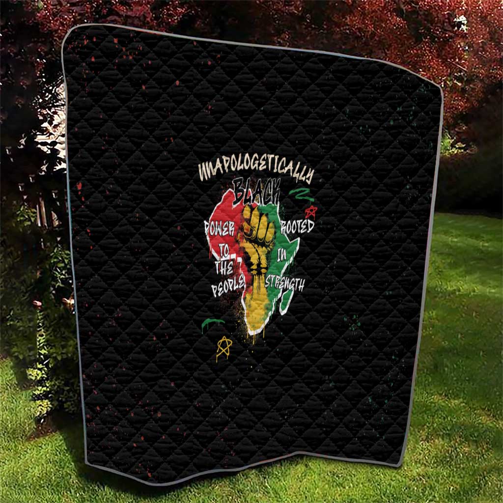 Power in Our Roots Quilt Unapologetically Black African - Wonder Print Shop