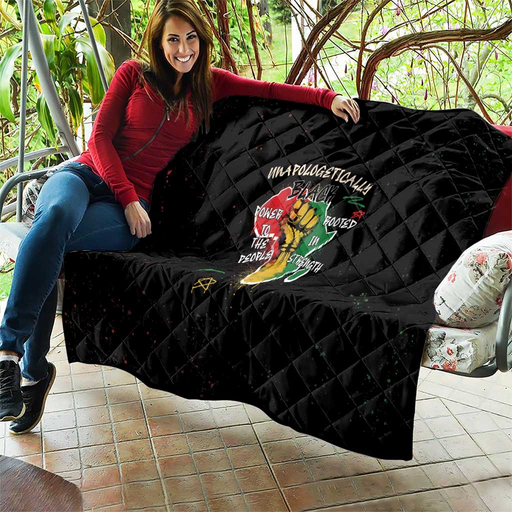 Power in Our Roots Quilt Unapologetically Black African - Wonder Print Shop