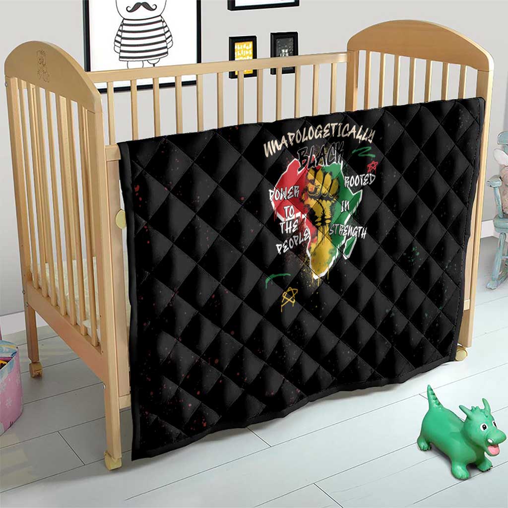 Power in Our Roots Quilt Unapologetically Black African - Wonder Print Shop