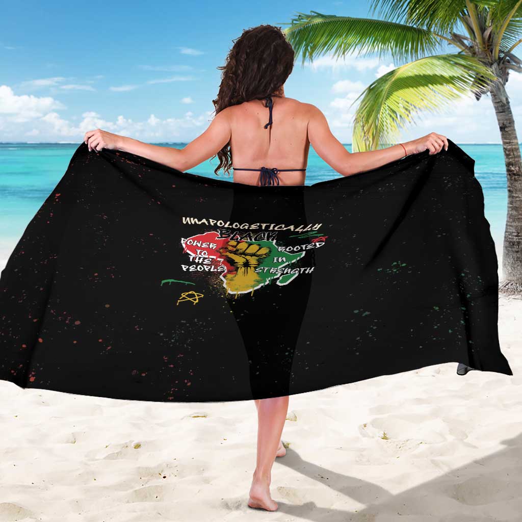 Power in Our Roots Sarong Unapologetically Black African - Wonder Print Shop
