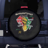 Power in Our Roots Spare Tire Cover Unapologetically Black African - Wonder Print Shop