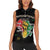 Power in Our Roots Women Sleeveless Polo Shirt Unapologetically Black African - Wonder Print Shop