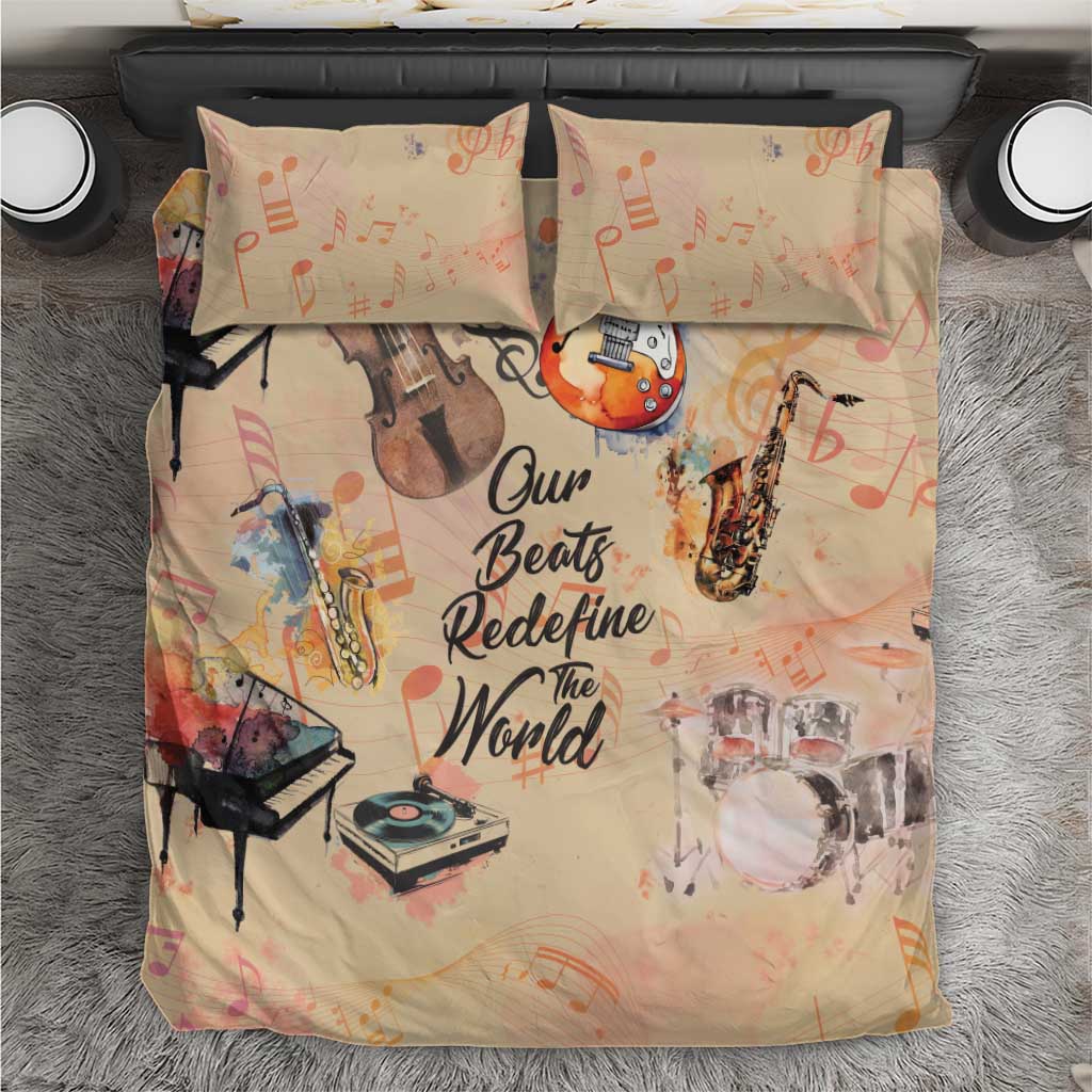 Our Beats Redefine The World African Bedding Set