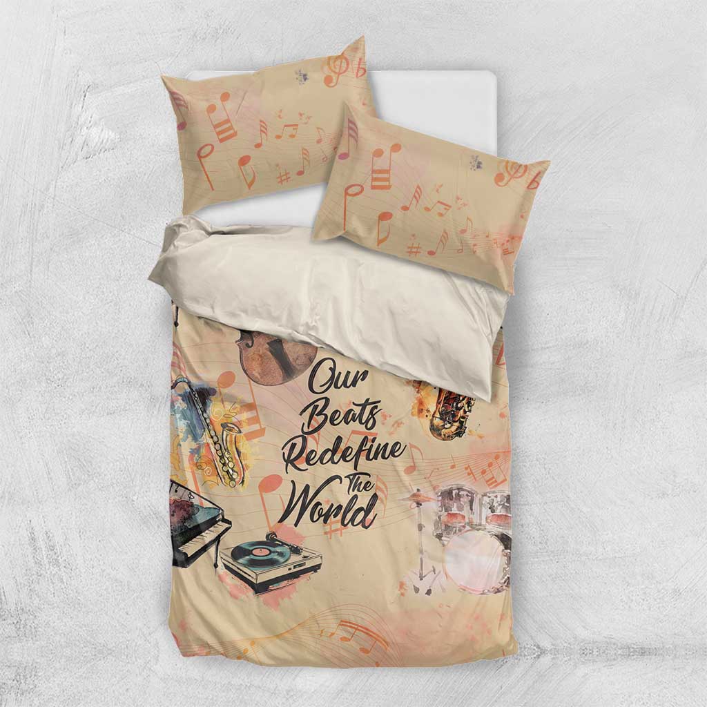Our Beats Redefine The World African Bedding Set