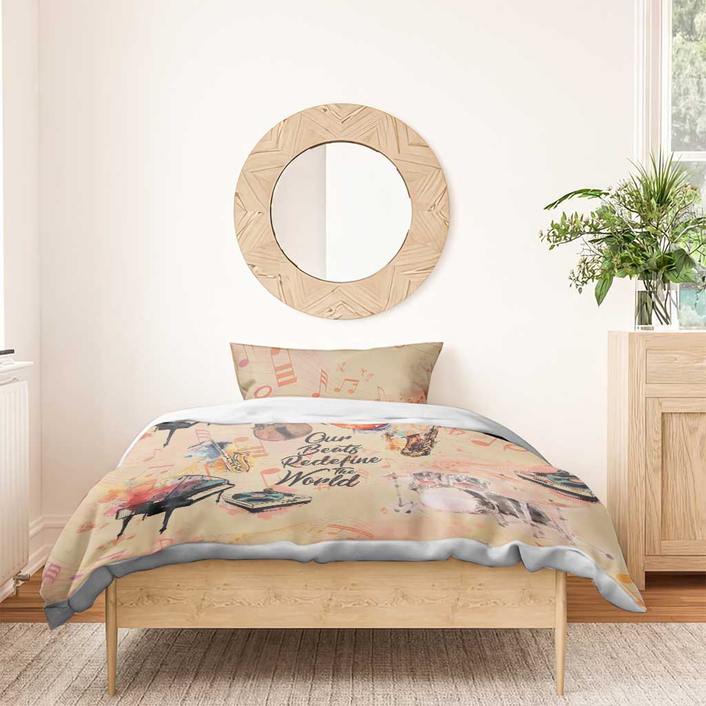 Our Beats Redefine The World African Bedding Set