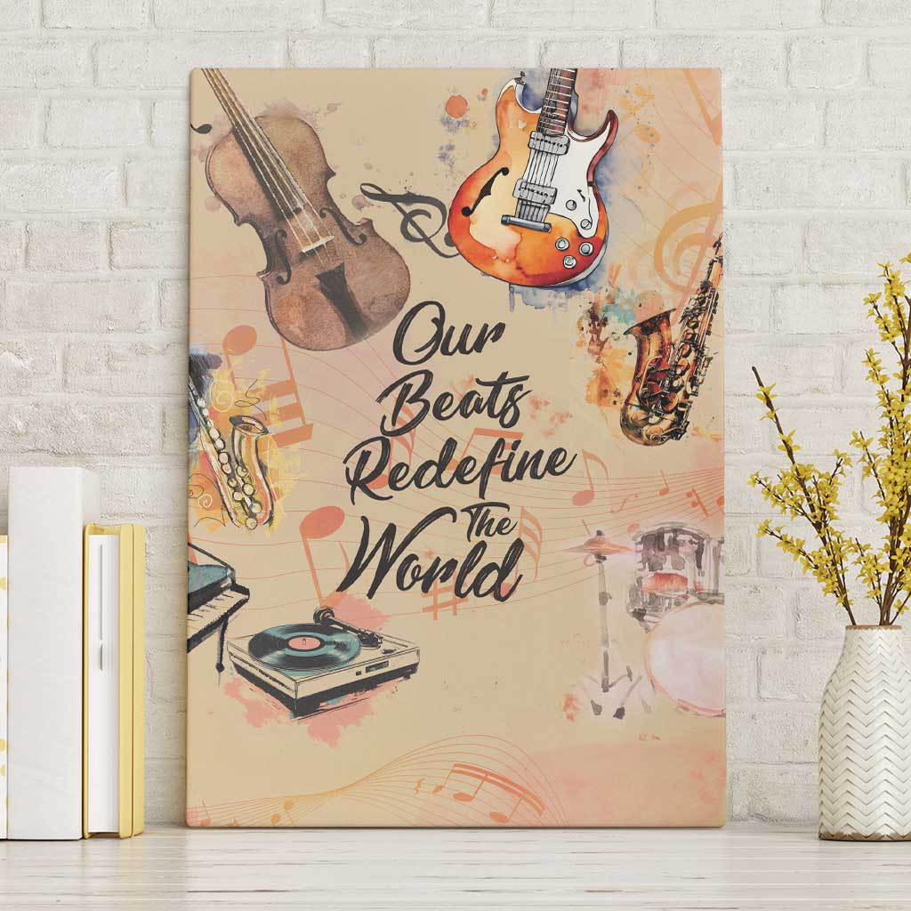 Our Beats Redefine The World African Canvas Wall Art