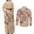 Our Beats Redefine The World African Couples Matching Off Shoulder Maxi Dress and Long Sleeve Button Shirt