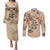 Our Beats Redefine The World African Couples Matching Puletasi and Long Sleeve Button Shirt