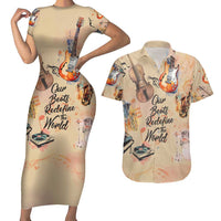 Our Beats Redefine The World African Couples Matching Short Sleeve Bodycon Dress and Hawaiian Shirt