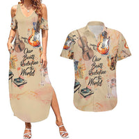 Our Beats Redefine The World African Couples Matching Summer Maxi Dress and Hawaiian Shirt