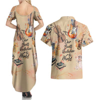 Our Beats Redefine The World African Couples Matching Summer Maxi Dress and Hawaiian Shirt