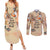 Our Beats Redefine The World African Couples Matching Summer Maxi Dress and Long Sleeve Button Shirt