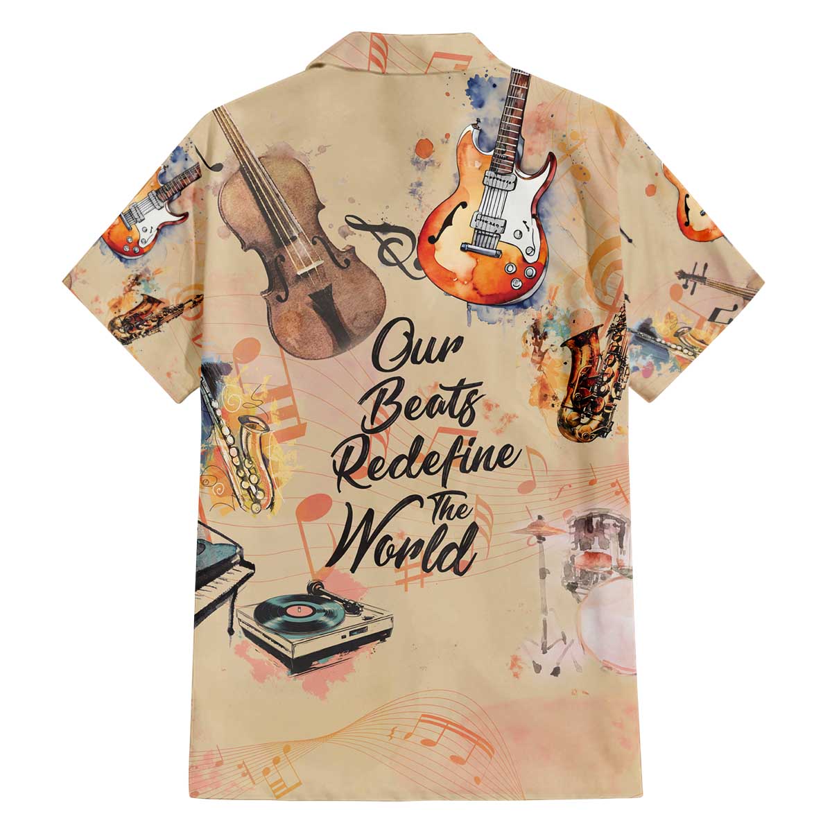 Our Beats Redefine The World African Family Matching Off The Shoulder Long Sleeve Dress and Hawaiian Shirt