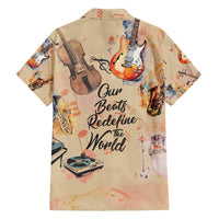 Our Beats Redefine The World African Family Matching Off Shoulder Short Dress and Hawaiian Shirt