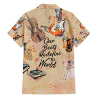 Our Beats Redefine The World African Family Matching Short Sleeve Bodycon Dress and Hawaiian Shirt