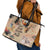 Our Beats Redefine The World African Leather Tote Bag