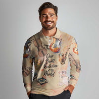 Our Beats Redefine The World African Long Sleeve Polo Shirt