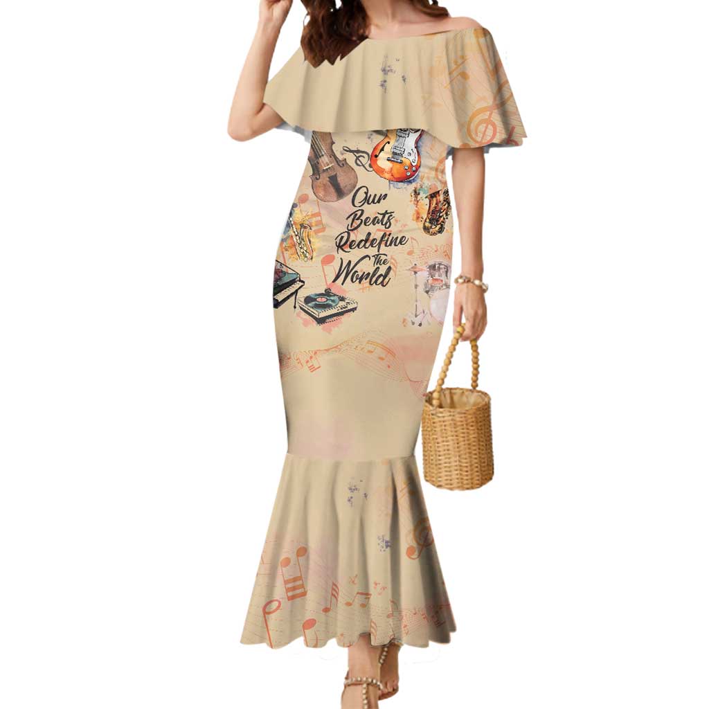 Our Beats Redefine The World African Mermaid Dress