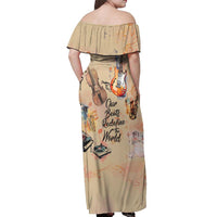 Our Beats Redefine The World African Off Shoulder Maxi Dress