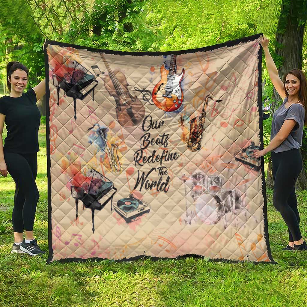 Our Beats Redefine The World African Quilt