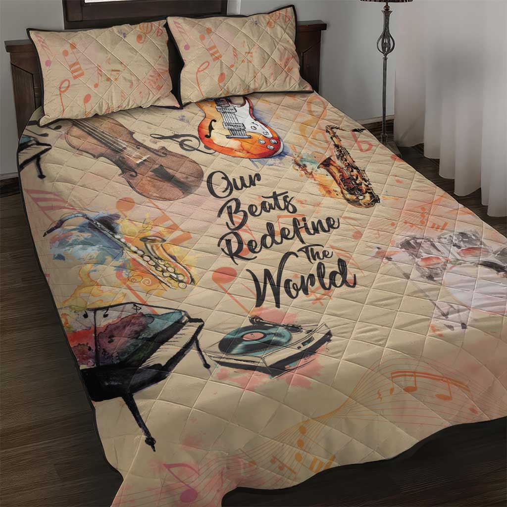 Our Beats Redefine The World African Quilt Bed Set