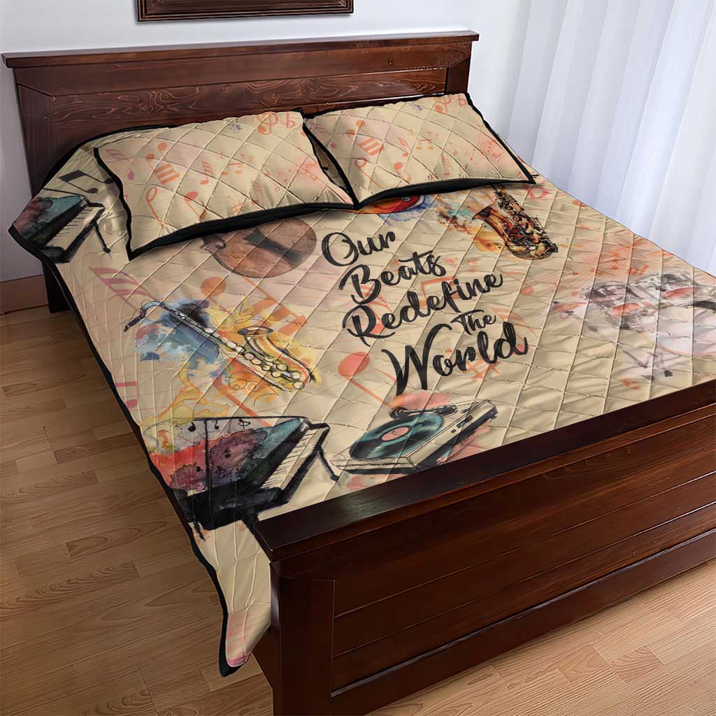 Our Beats Redefine The World African Quilt Bed Set