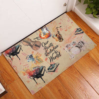 Our Beats Redefine The World African Rubber Doormat