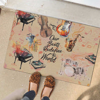 Our Beats Redefine The World African Rubber Doormat