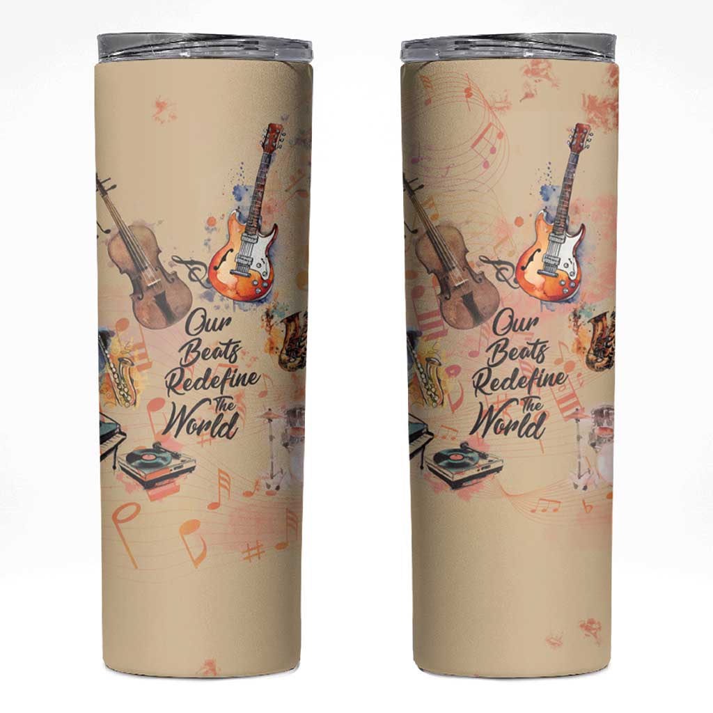 Our Beats Redefine The World African Skinny Tumbler