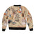 Our Beats Redefine The World African Sleeve Zip Bomber Jacket
