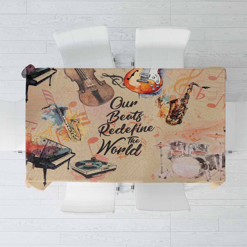 Our Beats Redefine The World African Tablecloth