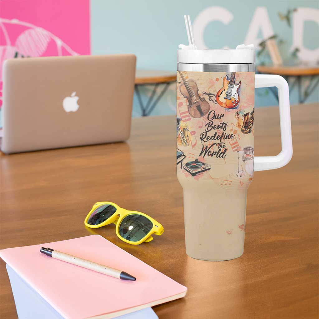 Our Beats Redefine The World African Tumbler With Handle
