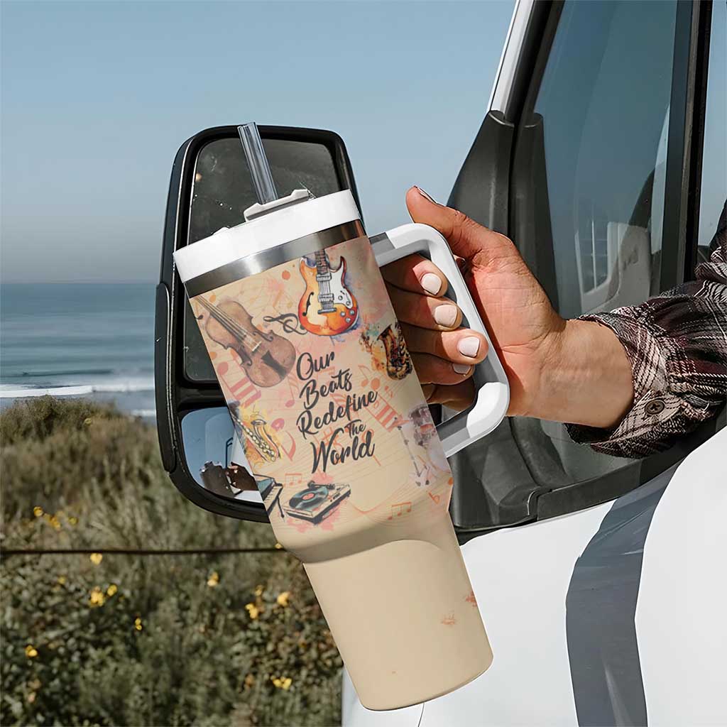 Our Beats Redefine The World African Tumbler With Handle