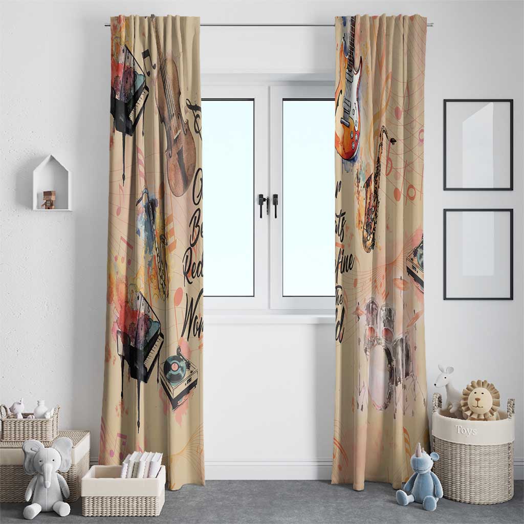 Our Beats Redefine The World African Window Curtain
