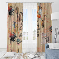 Our Beats Redefine The World African Window Curtain