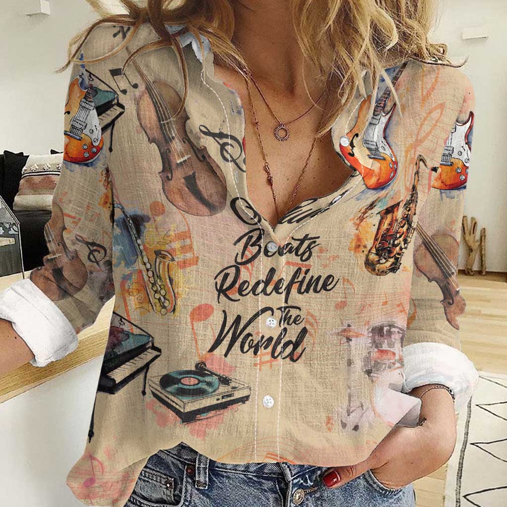Our Beats Redefine The World African Women Casual Shirt