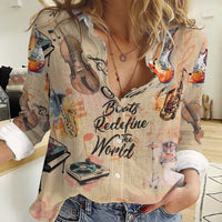 Our Beats Redefine The World African Women Casual Shirt