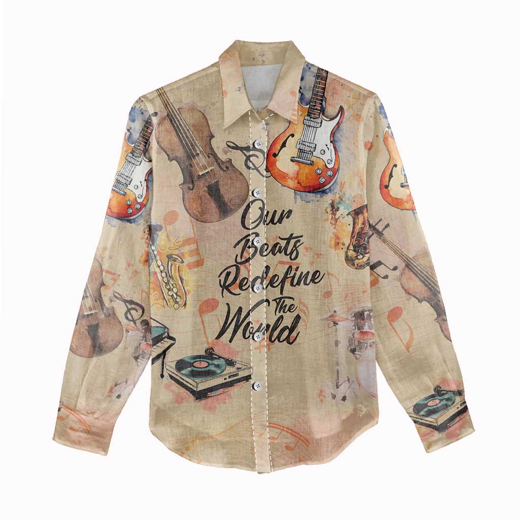 Our Beats Redefine The World African Women Casual Shirt