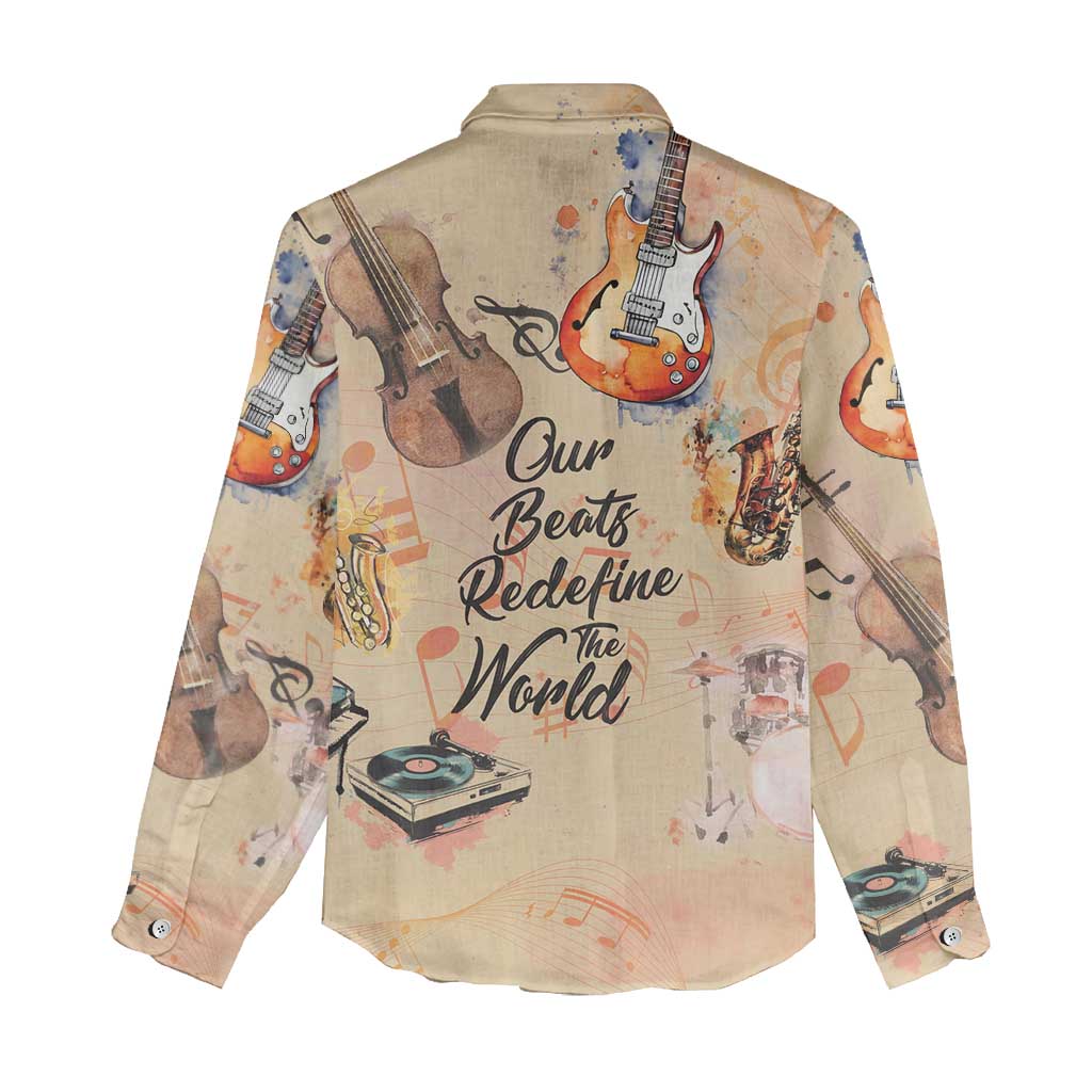 Our Beats Redefine The World African Women Casual Shirt