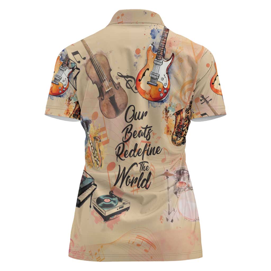 Our Beats Redefine The World African Women Polo Shirt