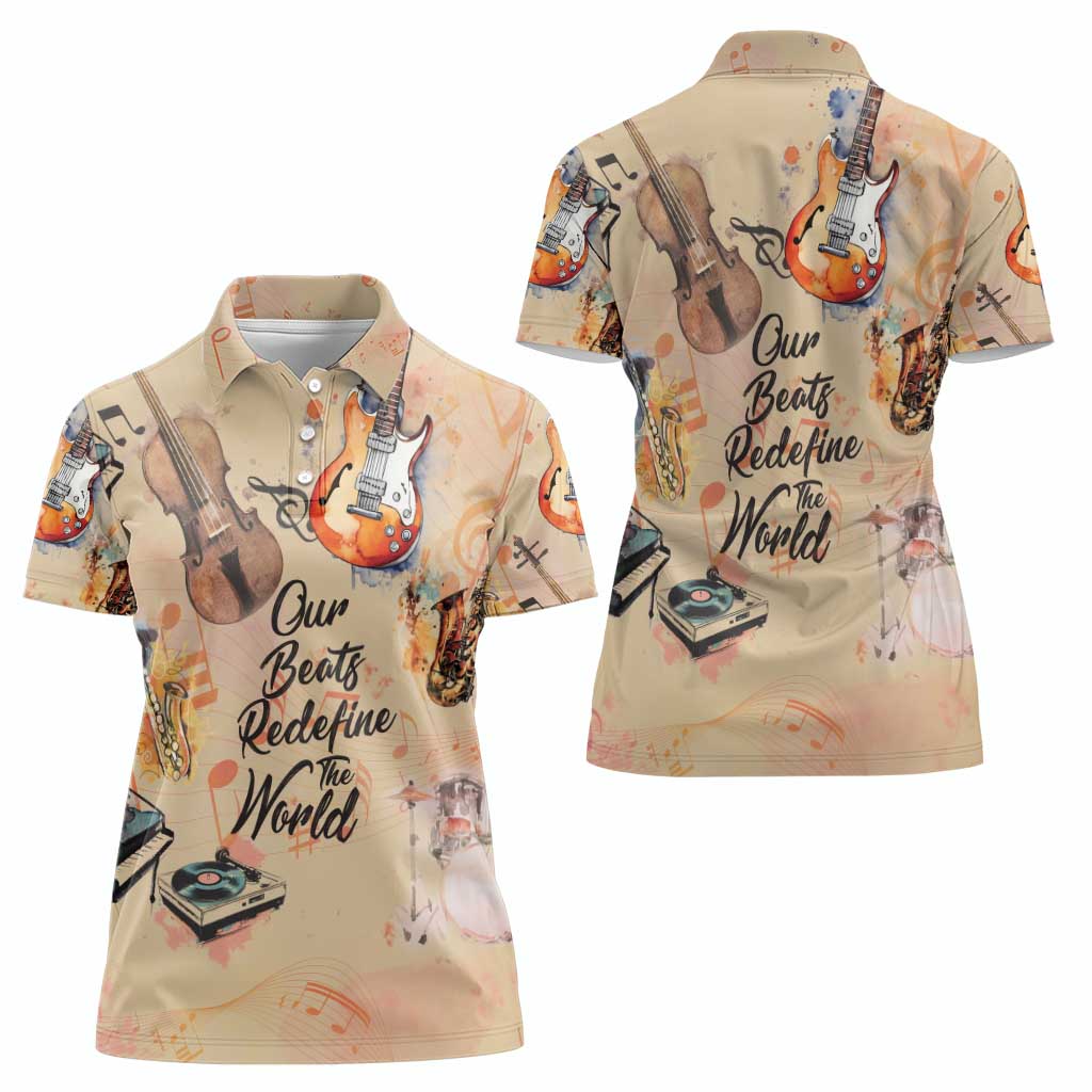 Our Beats Redefine The World African Women Polo Shirt