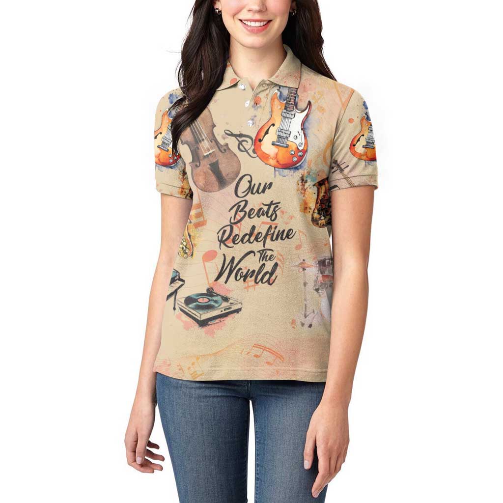 Our Beats Redefine The World African Women Polo Shirt