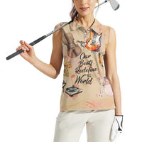 Our Beats Redefine The World African Women Sleeveless Polo Shirt