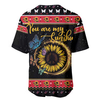 Butterfly Christmas Yall Baseball Jersey You Are My Sunshine - Wonder Print Shop