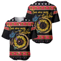 Butterfly Christmas Yall Baseball Jersey You Are My Sunshine - Wonder Print Shop