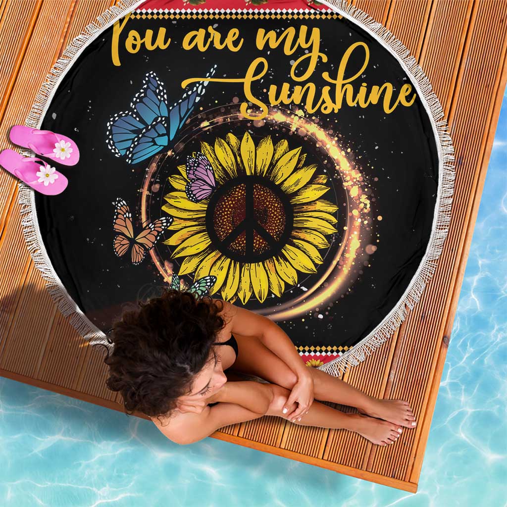 Butterfly Christmas Yall Beach Blanket You Are My Sunshine - Wonder Print Shop