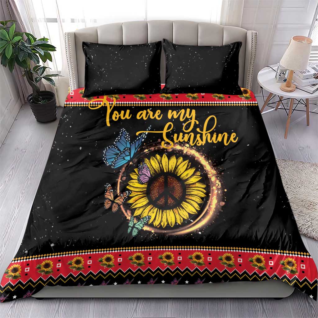 Butterfly Christmas Yall Bedding Set You Are My Sunshine - Wonder Print Shop